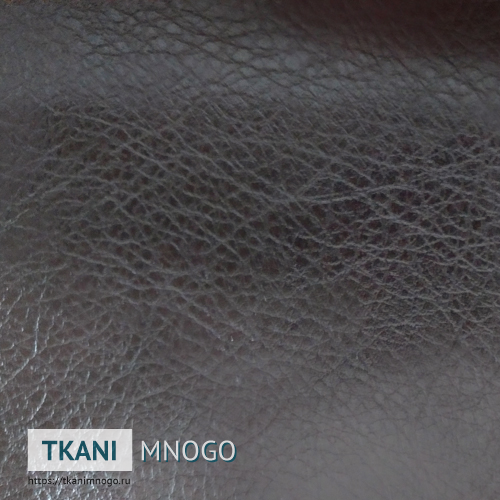 Фото ткани CS-4 Кожа искусственная крупным планом, цвет коричневый, рисунок однотонный, производитель Китай