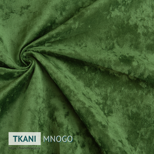 Фото внешнего вида велюра “056” (однотонный зеленый)