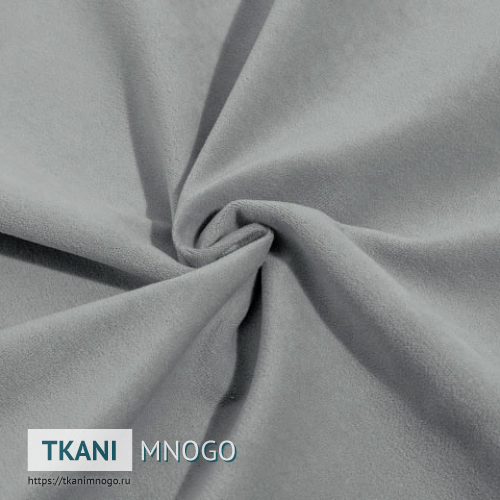 Фото внешнего вида велюра “cf005-6” (однотонный серый)