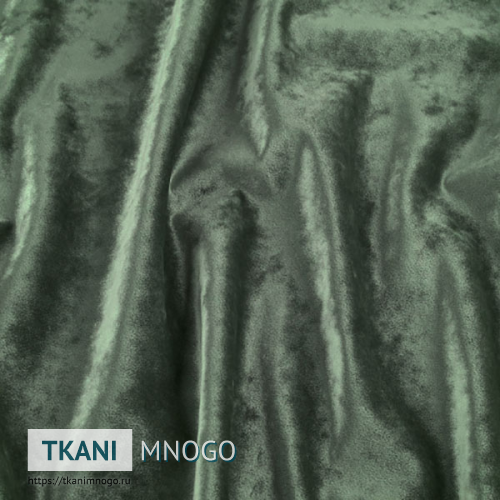 Фото внешнего вида велюра “8” (однотонный зеленый)