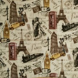 Микровелюр Сюжетные - 4071-1 (H33-3) беж - Мебельная ткань Сюжетные
